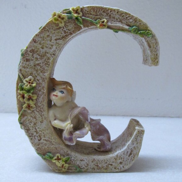 CLASSIC TREASURES PEACE 4” LETTERS with ANGELS FIGURINES DECOR - Picture 6 of 10